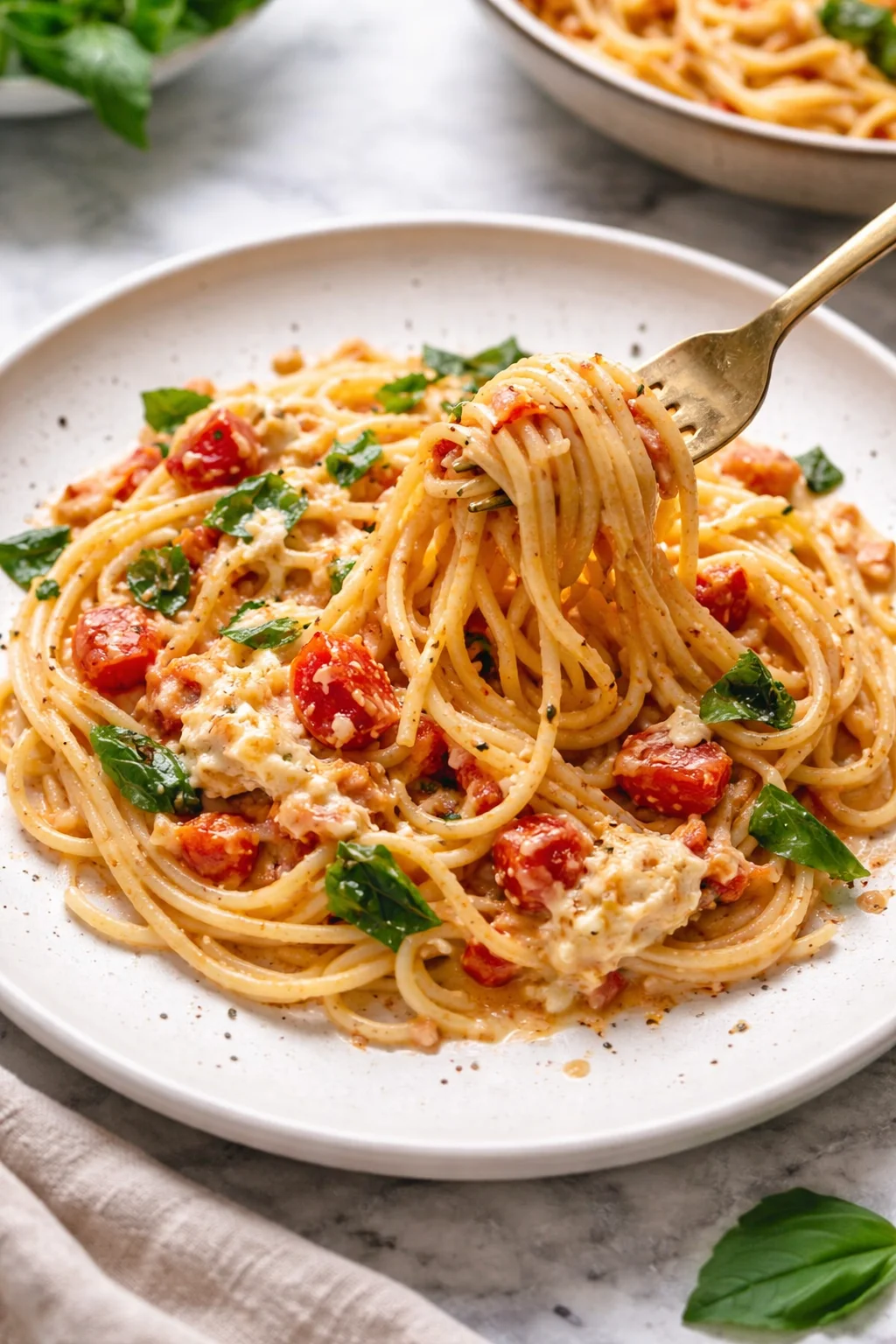 Baked Burrata and Tomato Pasta